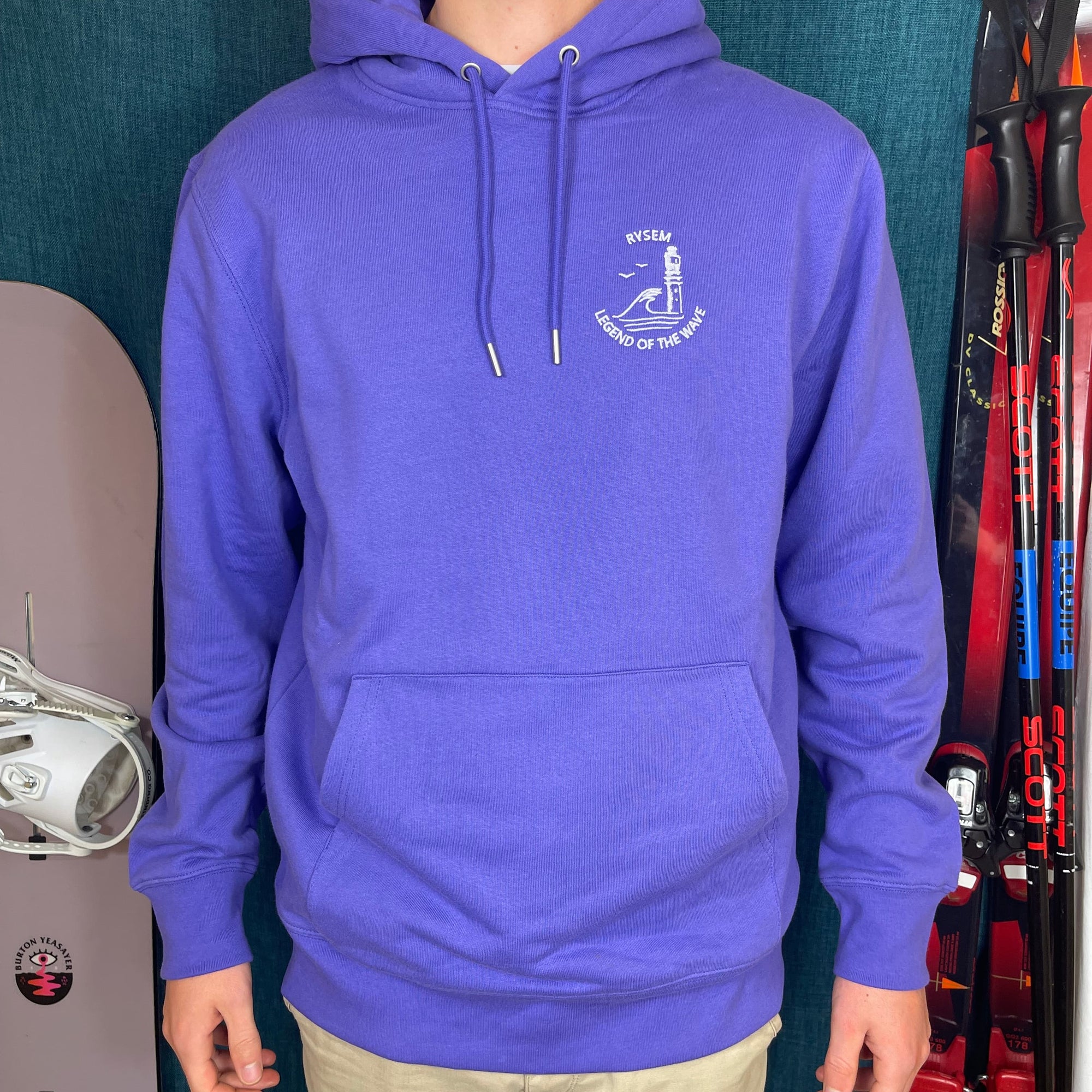 Collection Hiver 2024: Sweat-Shirt Coastline Member écoresponsable à capuche Purple Love