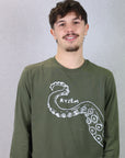 T-shirt manches longues Octopus khaki RYSEM, vue 3