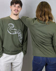 T-shirt manches longues Octopus khaki RYSEM, vue 2