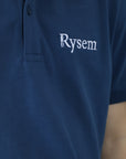 Polo manches courtes Deep Teal RYSEM, vue 2