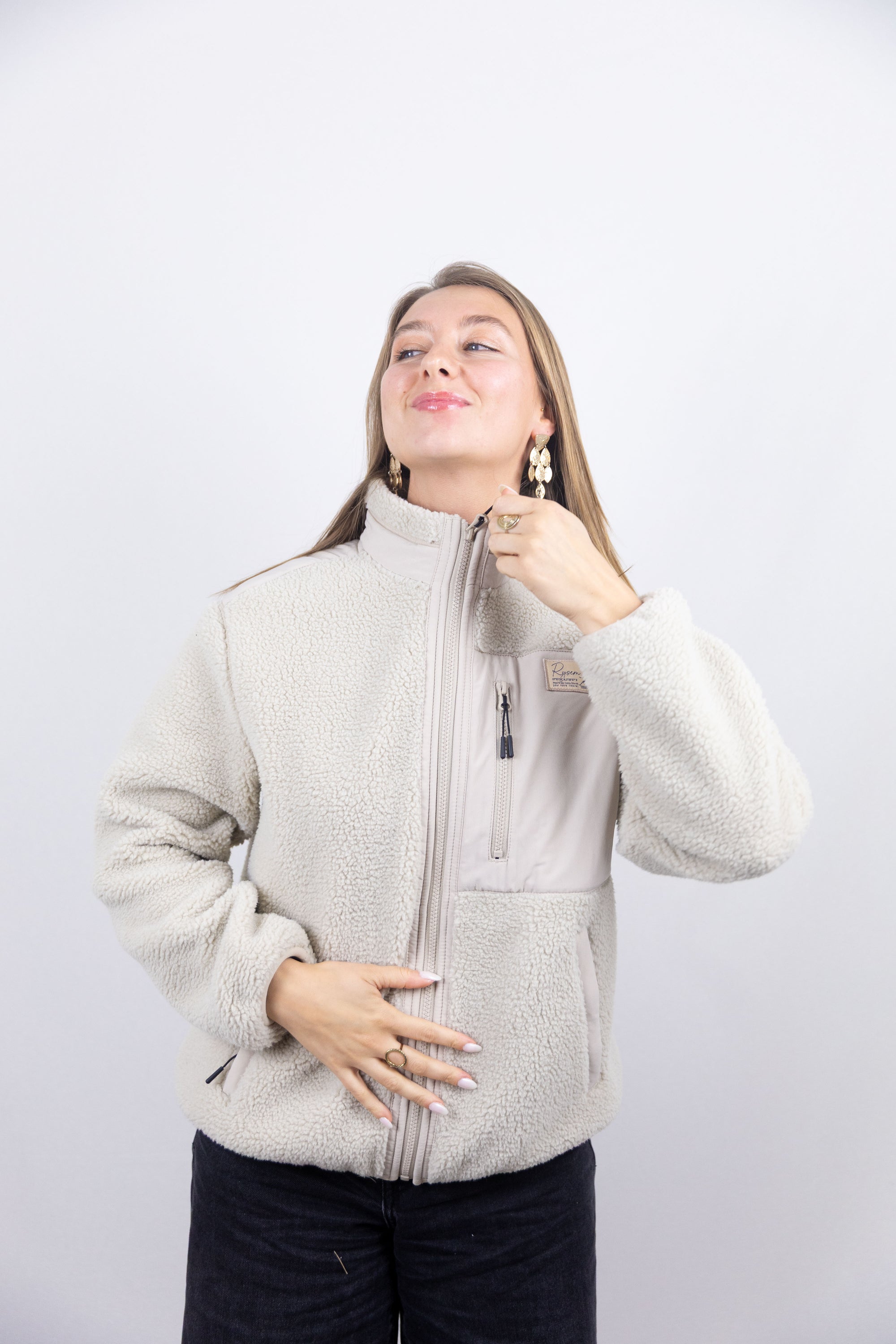 Collection Hiver 2024: Veste polaire Coastline Member écoresponsable unisexe Sand
