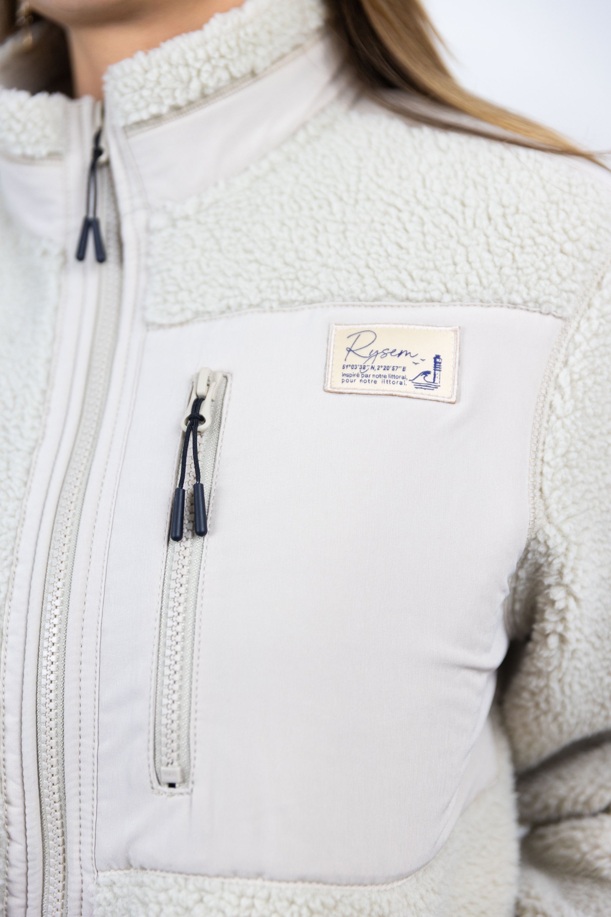 Collection Hiver 2024: Veste polaire Coastline Member écoresponsable unisexe Sand