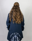 COUPE VENT IMPERMEABLE LONG BLEU MARINE