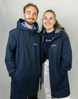 COUPE VENT IMPERMEABLE LONG BLEU MARINE