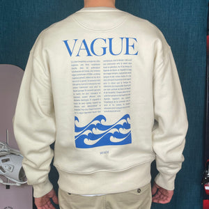 Collection Hiver 2024: Sweat-Shirt R Phare écoresponsable Col Rond Natural Raw Vague