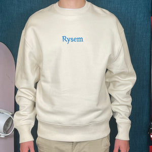 Collection Hiver 2024: Sweat-Shirt R Phare écoresponsable Col Rond Natural Raw Vague