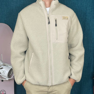 Collection Hiver 2024: Veste polaire Coastline Member écoresponsable unisexe Sand