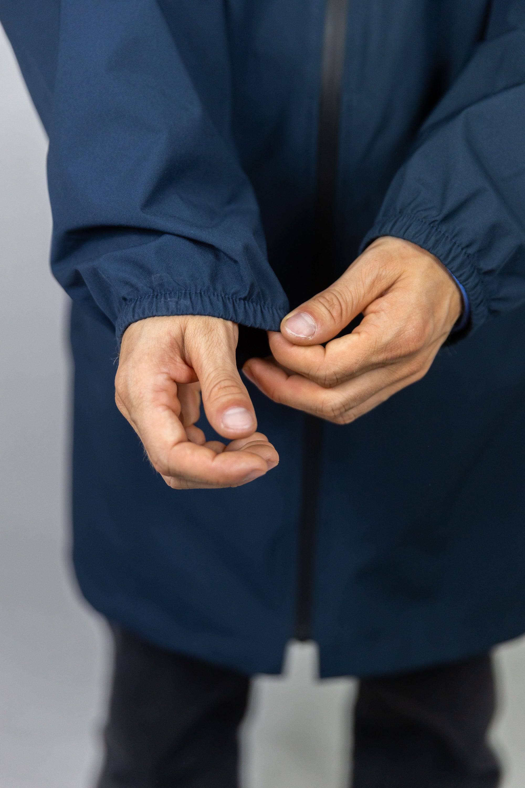 COUPE VENT IMPERMEABLE LONG BLEU MARINE