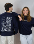 SWEAT LEGENDE DE MARINS RPHARE NAVY