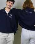 SWEAT DEMI ZIP CLASSIC NAVY